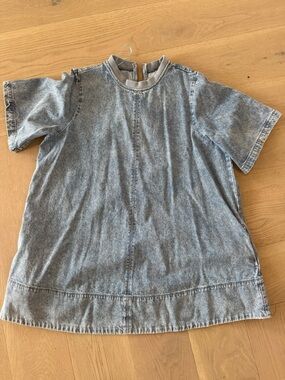 Free People harlow Light Blue Denim Mini Dress